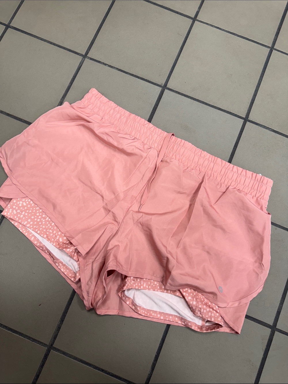 RBX Pink Layered Running Shorts